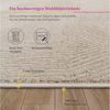 KADIMA DESIGN Teppich Unifarben Wohnzimmer schmutzabweisend Teppich Kurzflor, Läufer, Höhe: 13 mm, Florhöhe: 9 mm, Polypropylen, Polyester, Läufer, 80x150, Beige Bild 4