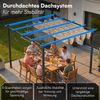 STEELSØN 'Xyriela' Pergola mit Schiebedach, 3x3m, anthrazit/macchiato, Gartenpavillon, wetterfeste Terrassenüberdachung Bild 3