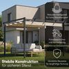 STEELSØN 'Xyriela' Pergola mit Schiebedach, 3x3m, anthrazit/macchiato, Gartenpavillon, wetterfeste Terrassenüberdachung Bild 2