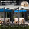 STEELSØN 'Xyriela' Pergola mit Schiebedach, 3x3m, anthrazit/macchiato, Gartenpavillon, wetterfeste Terrassenüberdachung Bild 4
