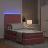vidaXL LED-Speicherbett mit Matratze Rosa 100 x 200 cm Samt 3372590 Bild 5