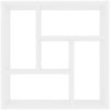 vidaXL Wandregal Weiß 45,1x16x45,1 cm Holzwerkstoff 802948 Bild 4