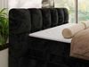 Boxspringbett NIRA KING, Doppelbett mit Fußteil, 7-Zonen Multipocket-Matratzen und Topper, Schlafzimmerbett - 160 x 200 cm - Schwarz Plüsch - H3 Bild 4