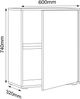 VCM Salia 920720 H. 74 x B. 60 x T. 33 cm Bild 5