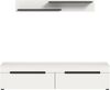 Lowboard inkl. Wandboard (B/H/T: 170x38x33 cm) in weiß Nachbildung Bild 2