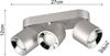 Deckenstrahler GUAYANA Silber 3 Spots schwenkbar, Breite 27cm Bild 3