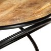 vidaXL Couchtisch Schwarz 60x60x40 cm Raues Mango-Massivholz 321935 Bild 4