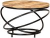 vidaXL Couchtisch Schwarz 60x60x40 cm Raues Mango-Massivholz 321935 Bild 5