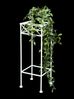 DanDiBo Blumenhocker Weiß Metall Eckig 50 cm Blumenständer 96314 S Beistelltisch Blumensäule Modern Pflanzenständer Pflanzenhocker Bild 5