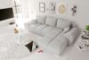 99rooms Antalya Ecksofa Strukturstoff NEVE Hellgrau Rechts mit Schlaffunktion Bild 3