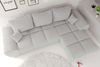 99rooms Antalya Ecksofa Strukturstoff NEVE Hellgrau Rechts mit Schlaffunktion Bild 4