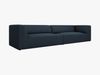 Micadoni Sofa Ruby 4-Sitzer Strukturierter Stoff Ottawa Marineblau Bild 2