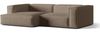 Micadoni Ecksofa Nuria 4-Sitzer Links Strukturierter Stoff Cappuccino Bild 2