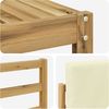 vidaXL Outdoor-Sofagarnitur 6 pcs Weiß und Creme 245 x 122,5 x 73 cm 3392255 Bild 5