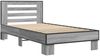 vidaXL Bettgestell mit Kopfteil Grau Sonoma 80 x 200 cm Holzwerkstoff 8009104 Bild 3