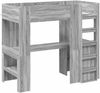 vidaXL Etagenbettgestell mit Schreibtisch Graues Sonoma 90 x 200 cm 3410456 Bild 4