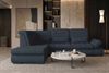 Samtstoff Ecksofa Ares L Form - Samtstoff - dunkelblau - Links Bild 5