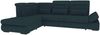 Samtstoff Ecksofa Ares L Form - Samtstoff - dunkelblau - Links Bild 1
