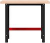 vidaXL Werkbank 100x60x83 cm Massivholz Buche Rechteckig 3309661 Bild 4