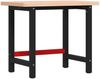 vidaXL Werkbank 100x60x83 cm Massivholz Buche Rechteckig 3309661 Bild 2