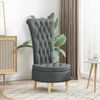 vidaXL Schlafsessel Dunkelgrau 56,5 x 70 x 110 cm Stoff 42020679 Bild 3