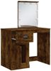 Schminktisch, Kosmetiktisch mit LED-Leuchten Räuchereiche 90 x 42 x 132,5 cm Bild 4