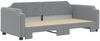 vidaXL Tagesbett Ausziehbar Hellgrau 90x200 cm Stoff 3197634 Bild 3