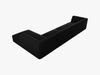 Micadoni Ecksofa Ruby 5-Sitzer Rechts Samt Salvador Schwarz Bild 5