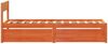 vidaXL Massivholzbett ohne Matratze Wachsbraun 90x200 Kiefernholz 846794 Bild 5