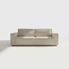 Wohnero24 Schlafsofa HIRA 240 x 102 cm – Premium Cord Sofa Beige mit Schlaffunktion 191 x 152 cm & Bettkasten Bild 5