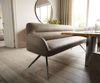 Esszimmerbank Taya-Flex 200 cm Mikrofaser Taupe Vintage Kreuzgestell kantig Graphit Taschenfederkern Bild 5