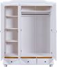 Kleiderschrank KAPPL weiß Dielenschrank 3 Türen Kiefer Bild 2