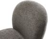 Drehstuhl Nube-Flex Bouclé Soft Schlamm Holzgestell kantig Natur 180° drehbar Taschenfederkern Bild 4