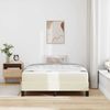 vidaXL Bettrahmen mit Matratze Creme 120 x 200 cm Stoff 3398625 Bild 3