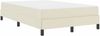 vidaXL Bettrahmen mit Matratze Creme 120 x 200 cm Stoff 3398625 Bild 4