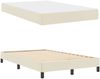 vidaXL Bettrahmen mit Matratze Creme 120 x 200 cm Stoff 3398625 Bild 5