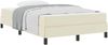 vidaXL Bettrahmen mit Matratze Creme 120 x 200 cm Stoff 3398625 Bild 2