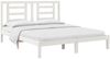 vidaXL Massivholzbett ohne Matratze Weiß 160x200 Kiefernholz 3104359 Bild 3