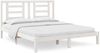 vidaXL Massivholzbett ohne Matratze Weiß 160x200 Kiefernholz 3104359 Bild 2