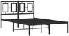 vidaXL Bettgestell mit Kopfteil Metall Schwarz 120x200 cm 374239 Bild 3