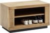 Schuhbank >GRENO< Ablageboden, Eiche teilmassiv - 80x46,5x40cm (BxHxT) Bild 2
