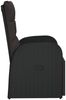 vidaXL Garten-Liegestuhl mit Auflage, Polyrattan, 106 x 69 x 57 cm, Schwarz Bild 4