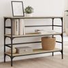 Konsolentisch, Beistelltisch, Konsole Sonoma-Eiche 100x32x75 cm Holzwerkstoff Bild 2