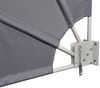 vidaXL Faltbarer Balkonfächer Grau 140×140 cm 41575 Bild 4