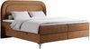 Boxspringbett, Schlafzimmerbett, Bettkasten - EIRA -200 x 200 cm - Orange Stoff - H3 Bild 4