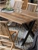 Tisch aus Mangoholz und Metall 180 x 77 x 100 cm antikschwarzes X-Gestell Bild 5
