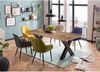 Tisch aus Mangoholz und Metall 180 x 77 x 100 cm antikschwarzes X-Gestell Bild 3