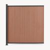 Gartenzaun Erweiterungsmodul Grassano mit 1 Pfosten 185x175 cm WPC Braun [neu. holz] Bild 4
