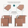 Gartenzaun Erweiterungsmodul Grassano mit 1 Pfosten 185x175 cm WPC Braun [neu. holz] Bild 5
