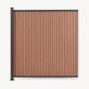 Gartenzaun Erweiterungsmodul Grassano mit 1 Pfosten 185x175 cm WPC Braun [neu. holz] Bild 4